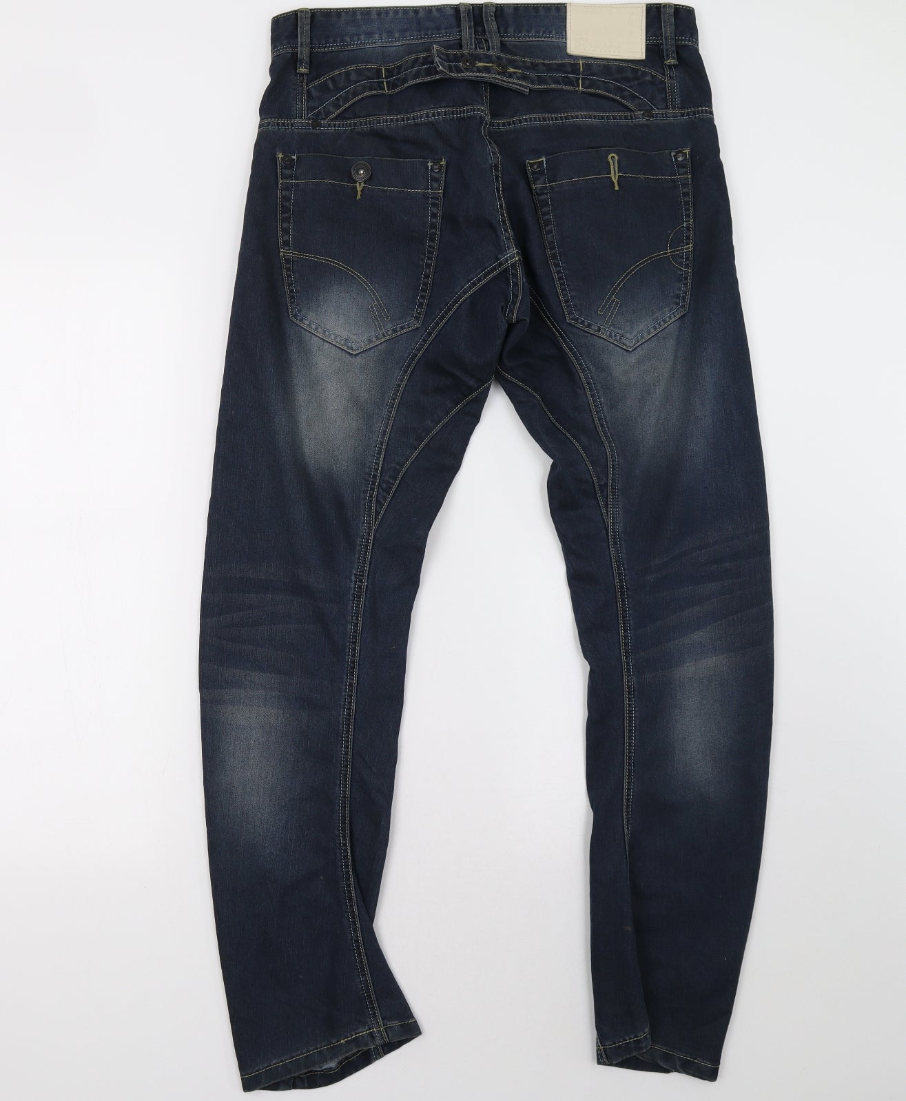 Crosshatch Mens Blue   Straight Jeans Size 30 L30 in