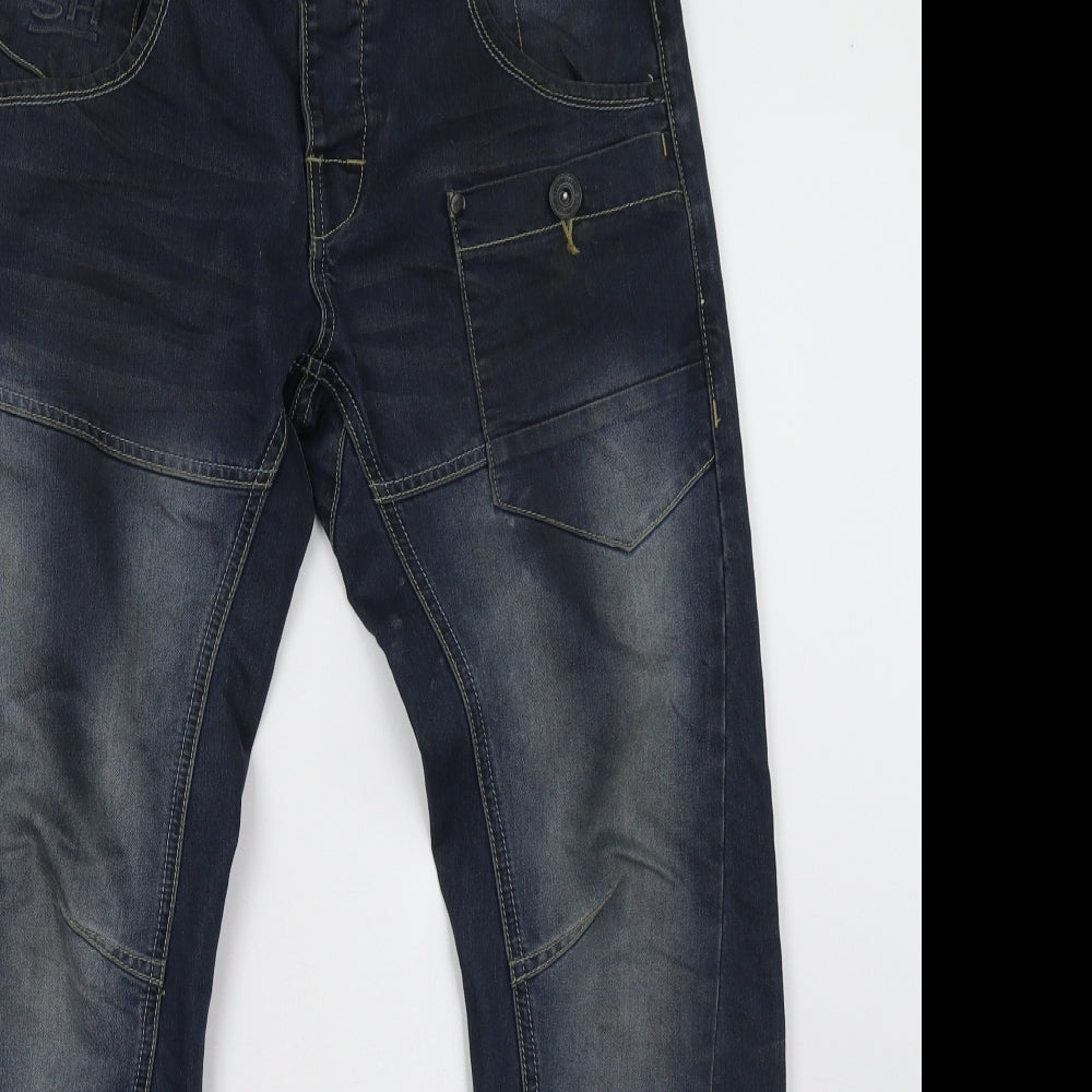 Crosshatch Mens Blue   Straight Jeans Size 30 L30 in