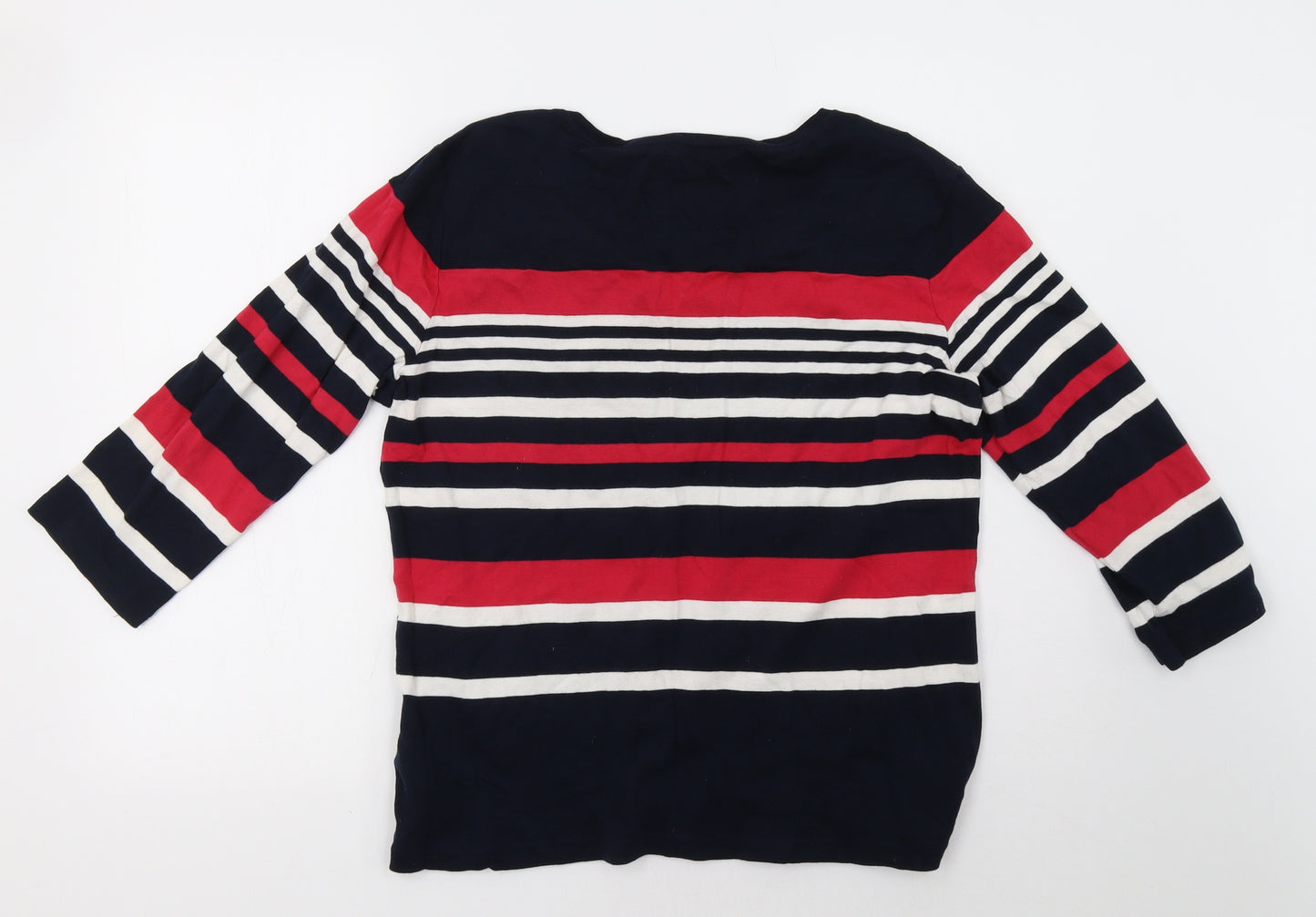 Debenhams Womens Pink Striped  Pullover Sweatshirt Size 18