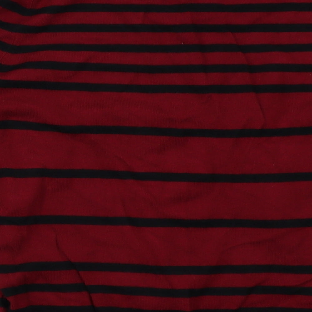 Debenhams Womens Red Striped  Pullover Sweatshirt Size 18