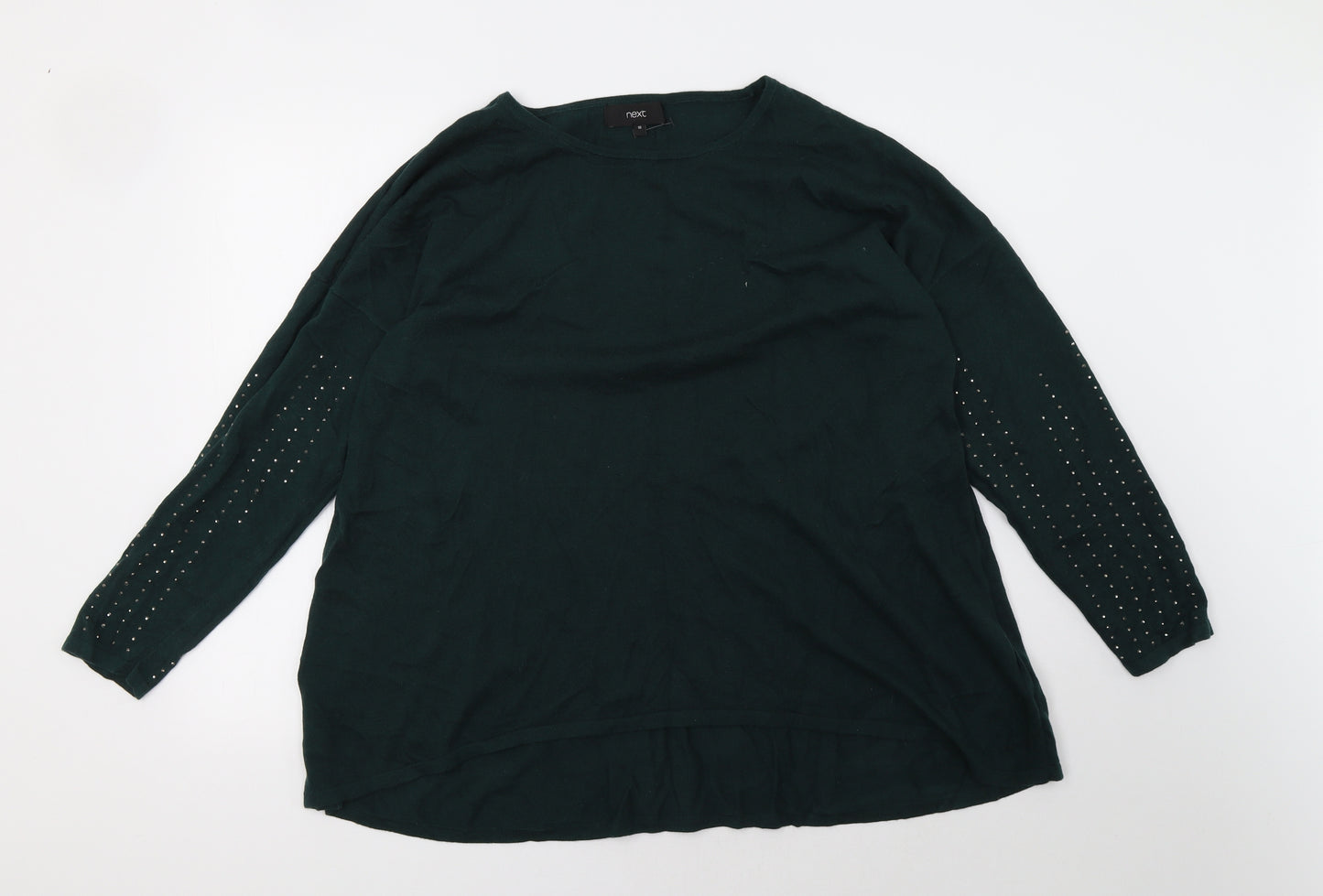 NEXT Womens Green   Pullover Sweatshirt Size 16
