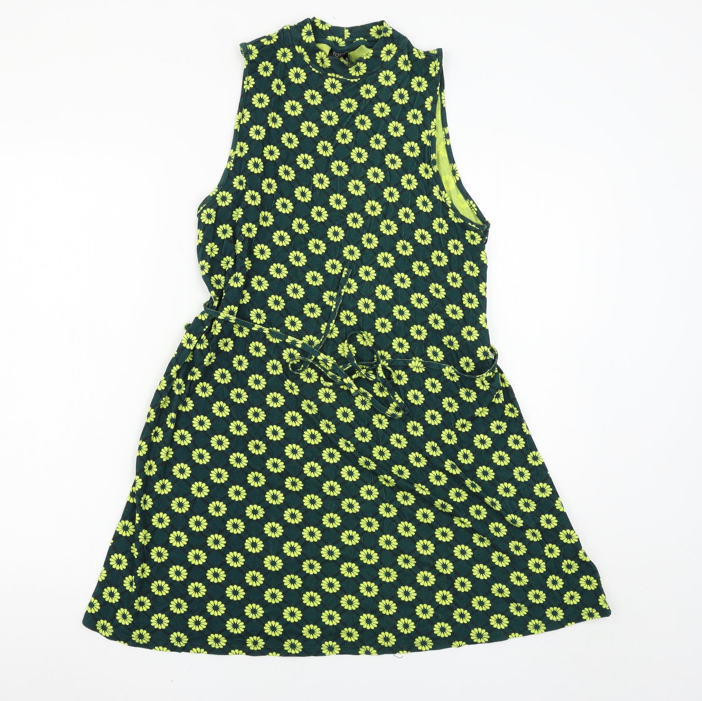 Topshop Womens Multicoloured Floral  Tank Dress  Size 12