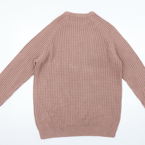 TU Mens Pink   Pullover Jumper Size L