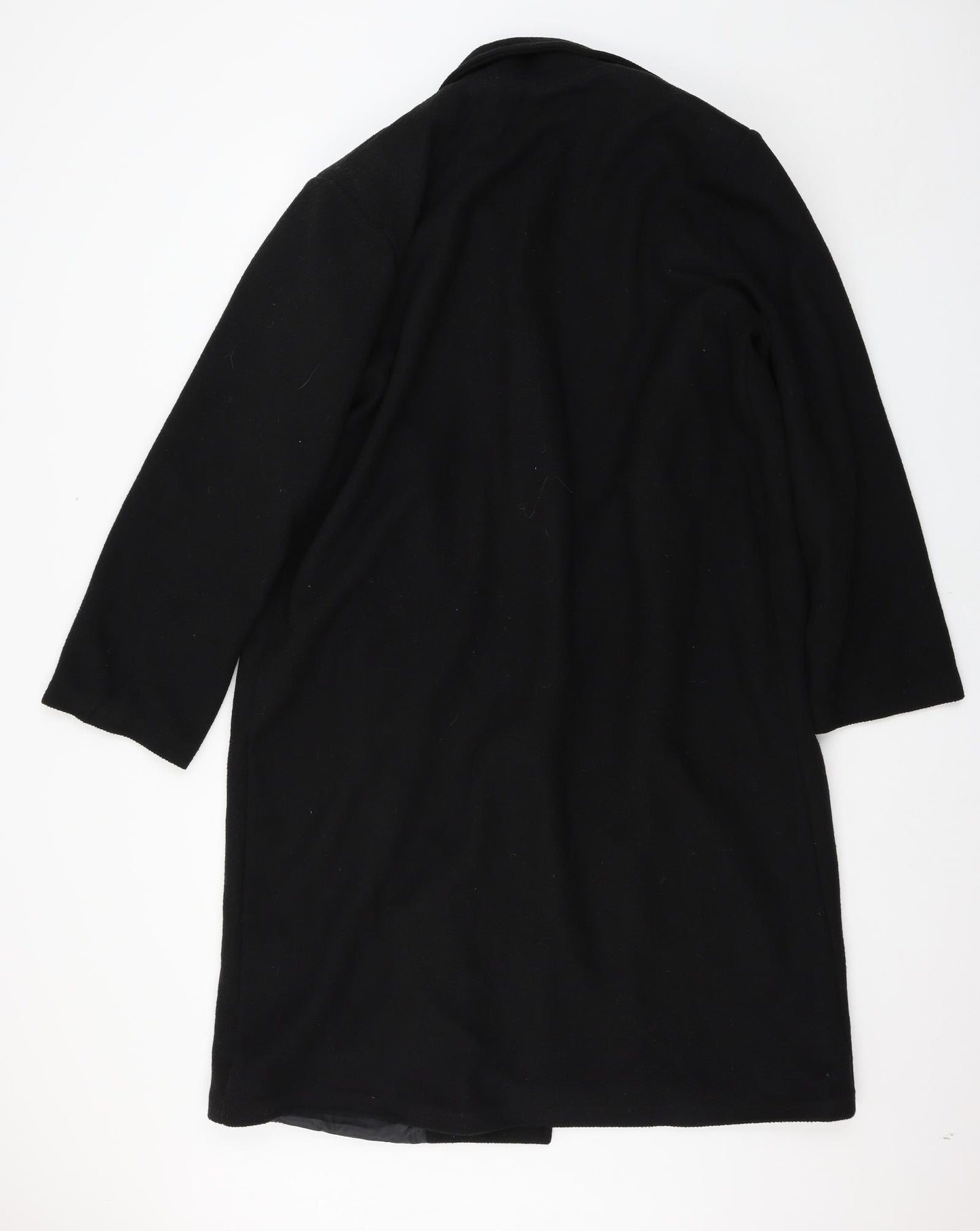 Boohoo Womens Black   Trench Coat Coat Size 14