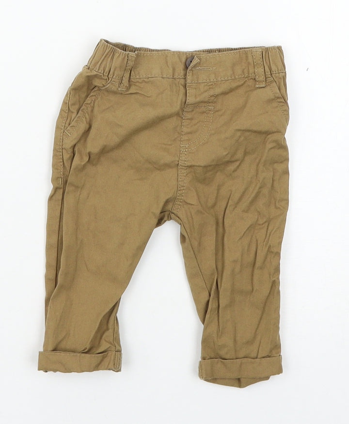 NEXT Boys Brown   Cargo Trousers Size 3-6 Months