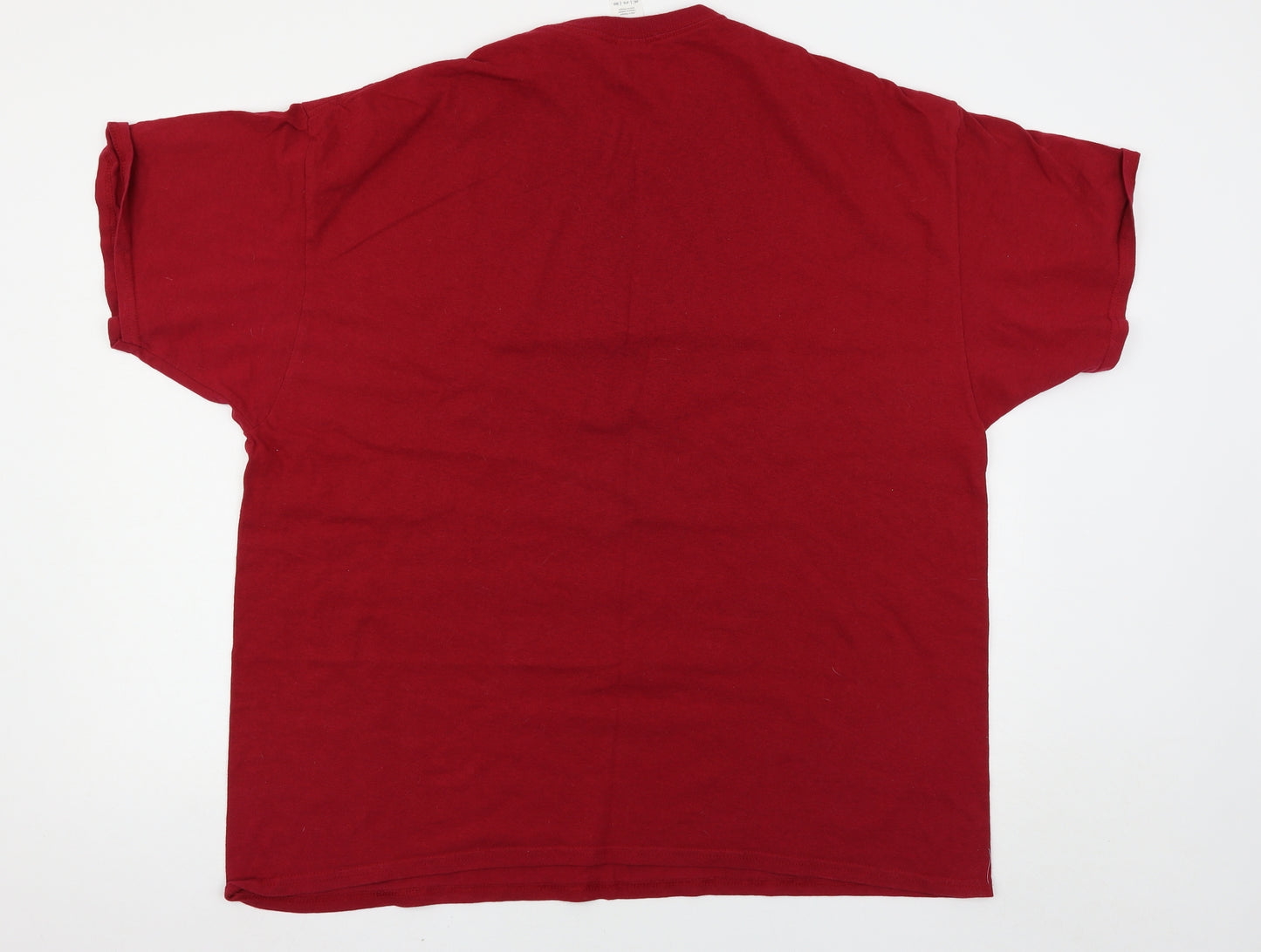 Gildan Mens Red    T-Shirt Size 2XL