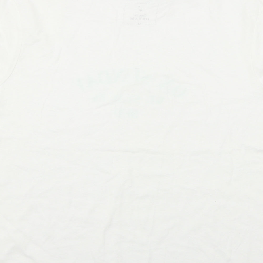 Time To Dream Womens White Solid  Top Pyjama Top Size 14