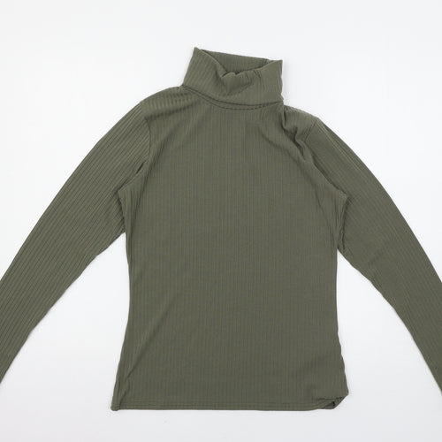 Boohoo Womens Green   Pullover Jumper Size M