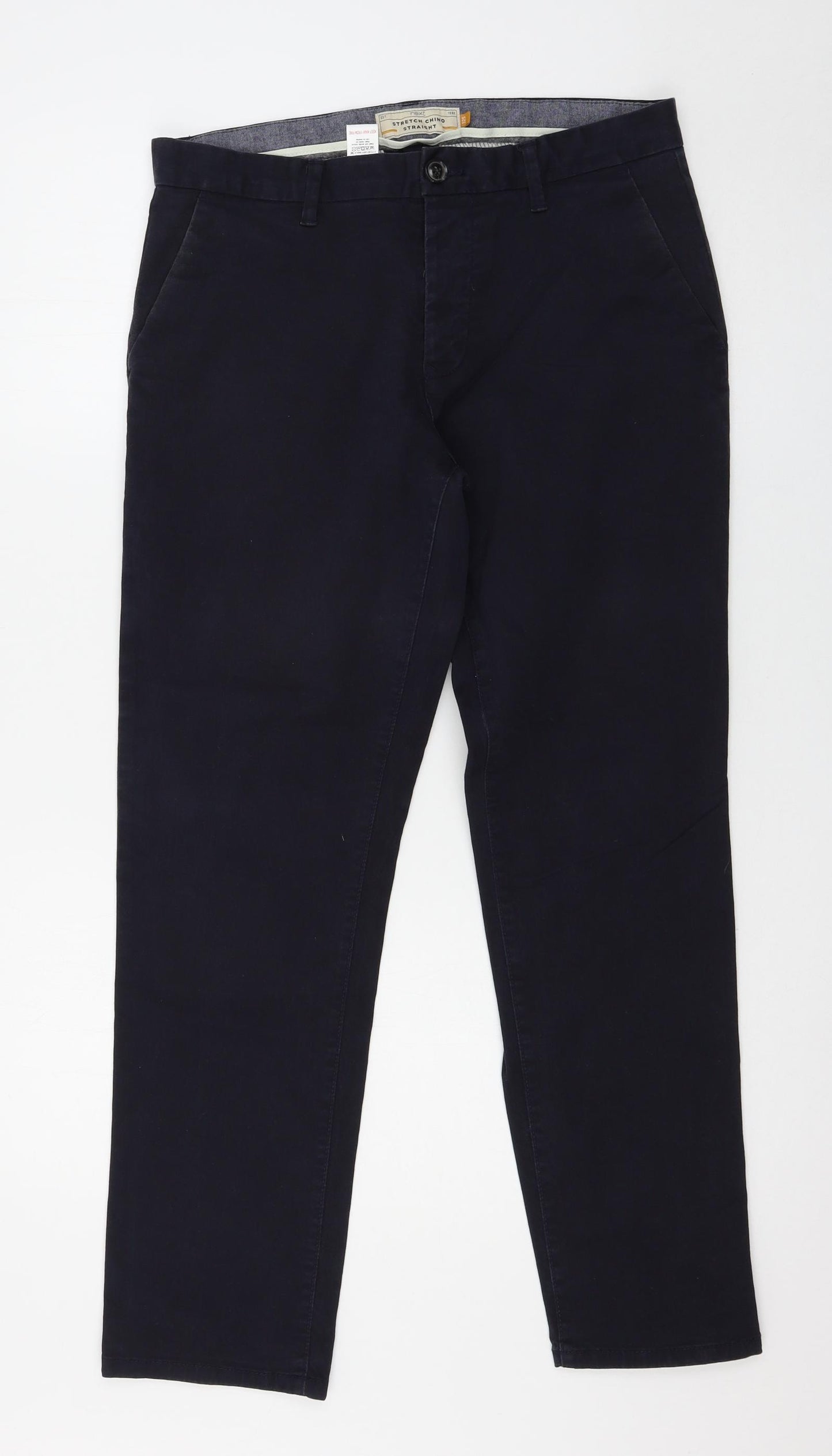 NEXT Mens Blue   Chino Trousers Size 32 L29 in