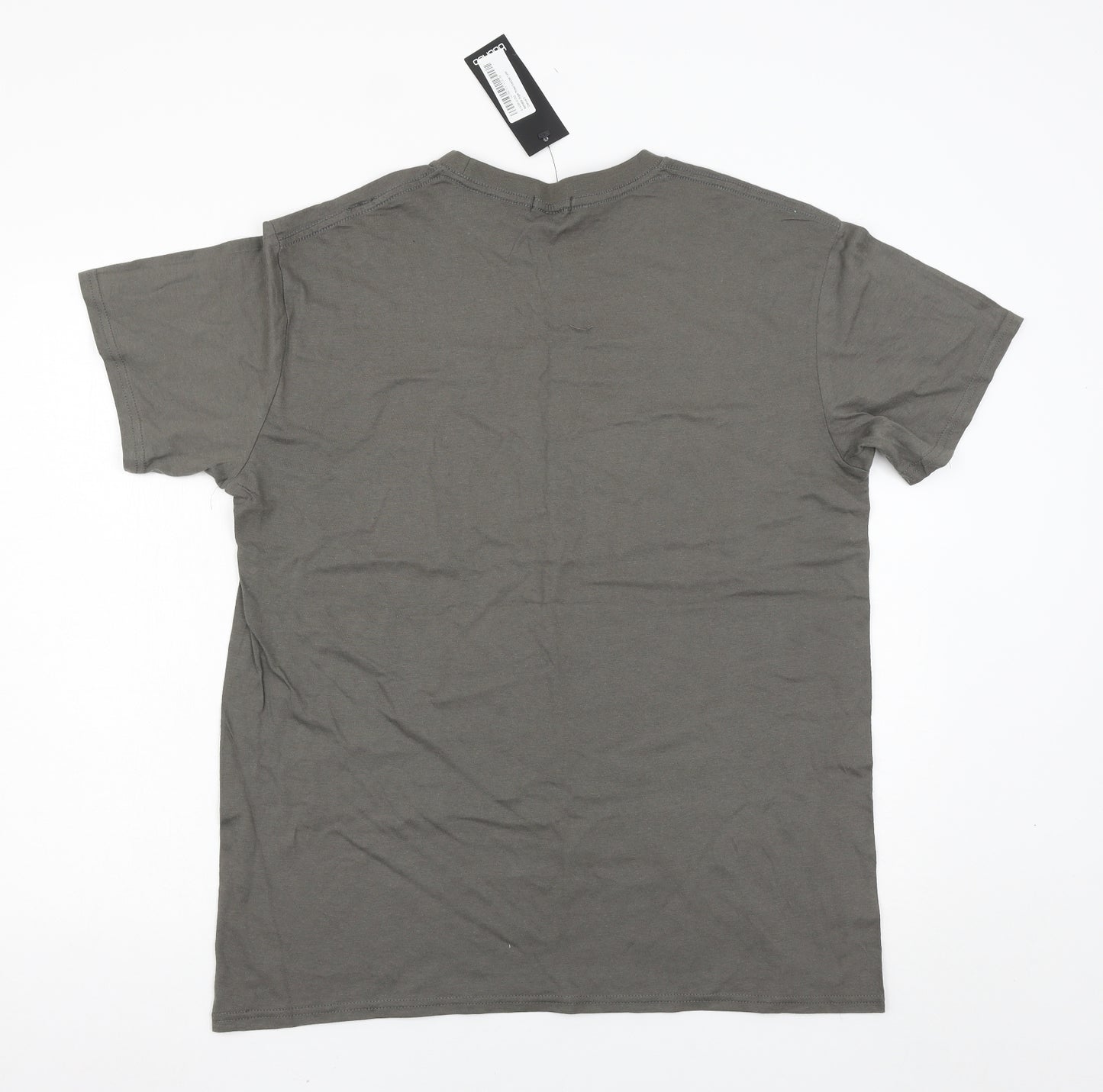 Boohoo Mens Grey    T-Shirt Size S