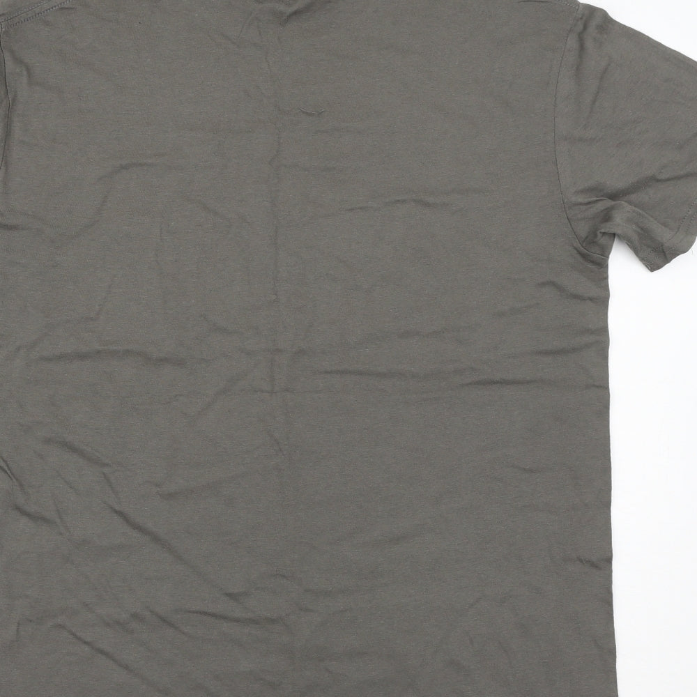 Boohoo Mens Grey    T-Shirt Size S