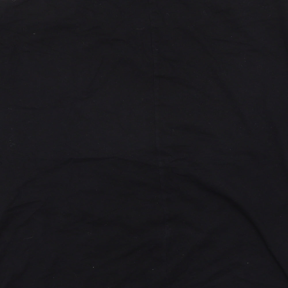 Papaya Womens Black   Basic T-Shirt Size 14