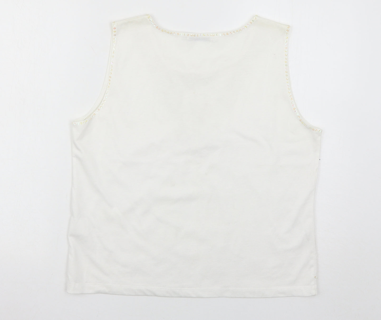 Emreco Womens White   Basic Tank Size 16