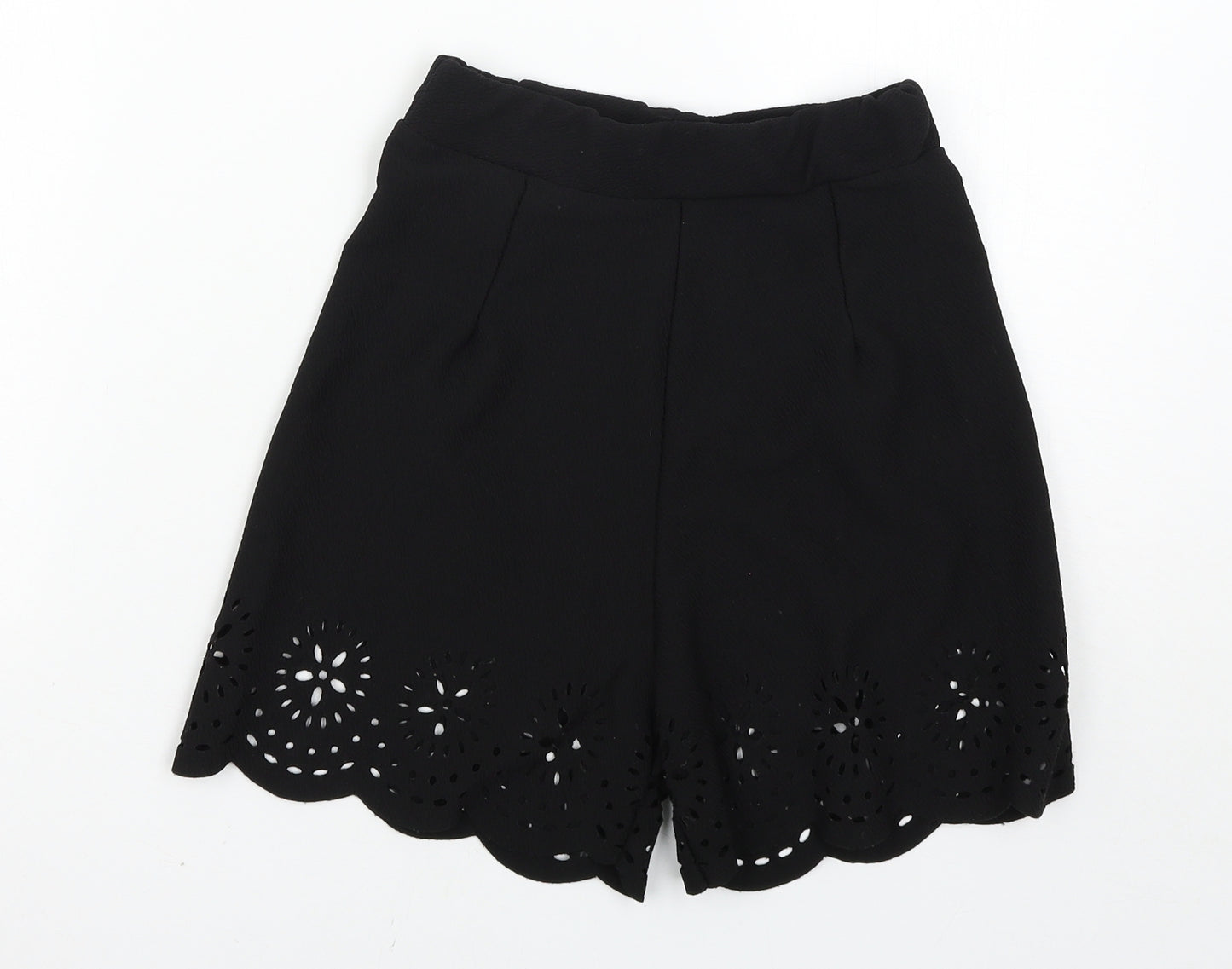 Preworn Womens Black   Culotte Shorts Size 8