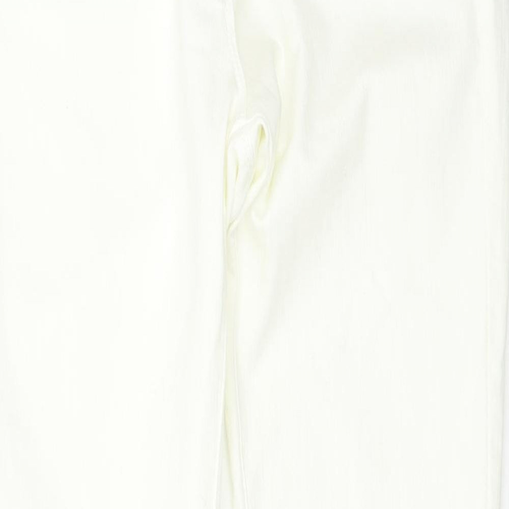 NEXT Womens White   Bootcut Jeans Size 12 L32 in