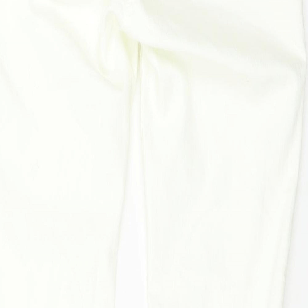 NEXT Womens White   Bootcut Jeans Size 12 L32 in