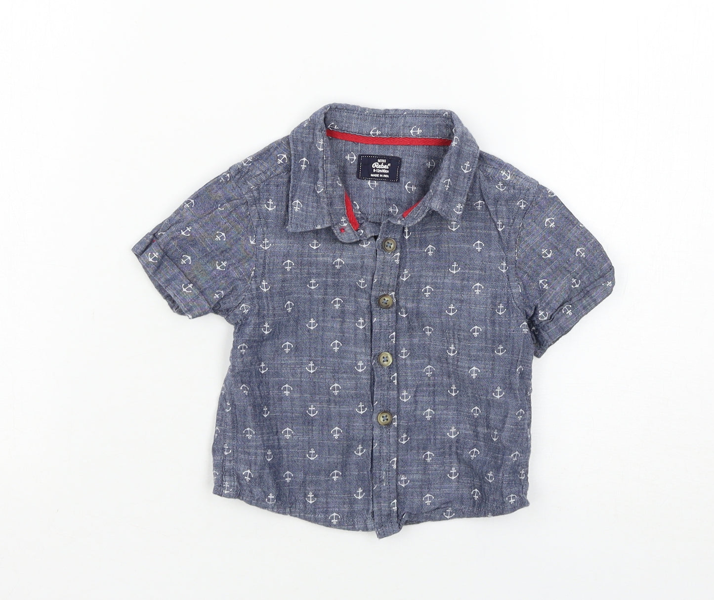 mini rebel Boys Blue   Basic Casual Size 9-12 Months
