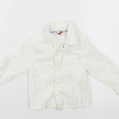 John Lewis Boys White   Basic Casual Size 9-12 Months