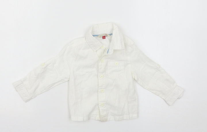 John Lewis Boys White Basic Casual Size 9-12 Months