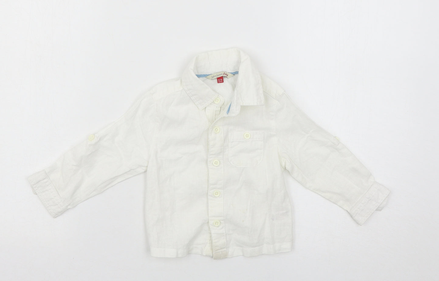 John Lewis Boys White   Basic Casual Size 9-12 Months