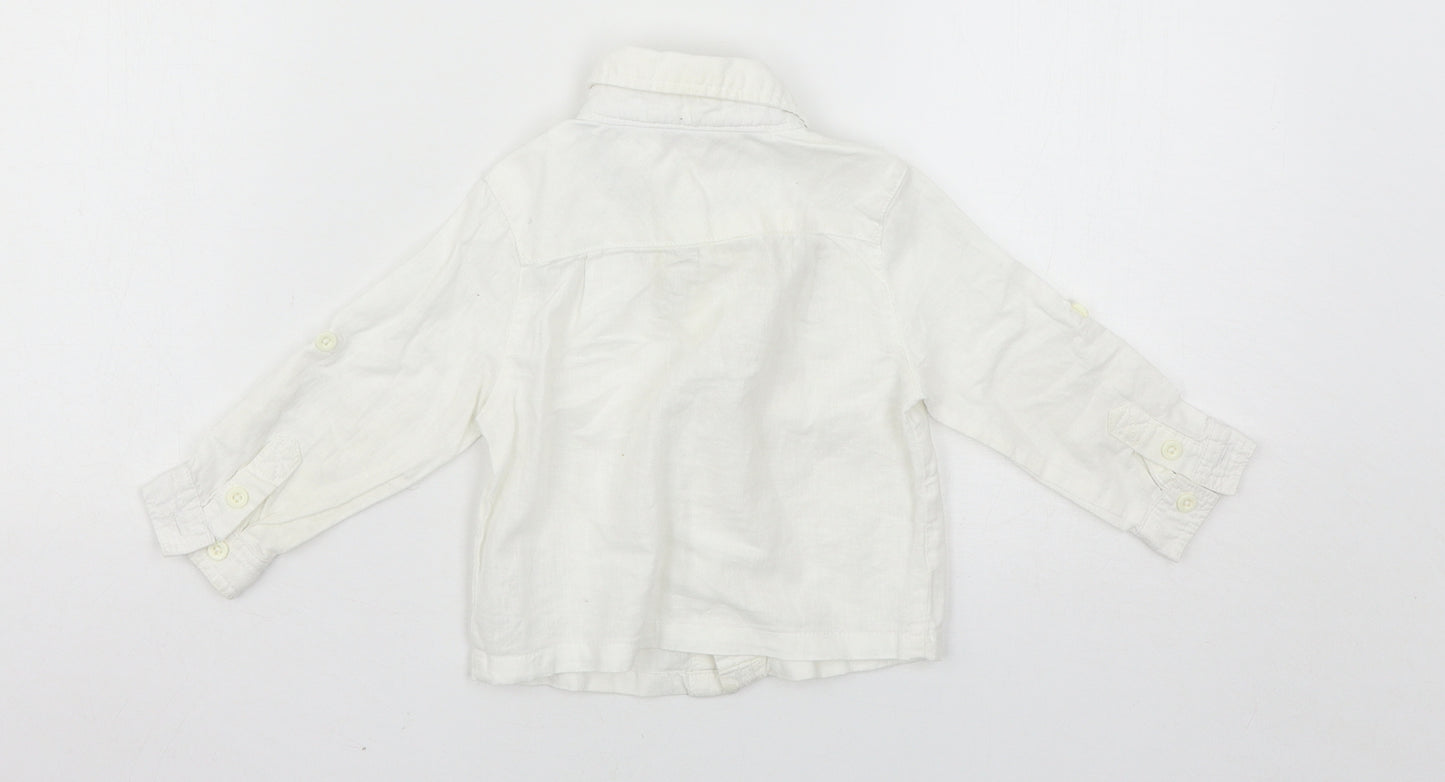 John Lewis Boys White   Basic Casual Size 9-12 Months