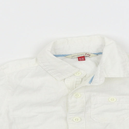 John Lewis Boys White   Basic Casual Size 9-12 Months