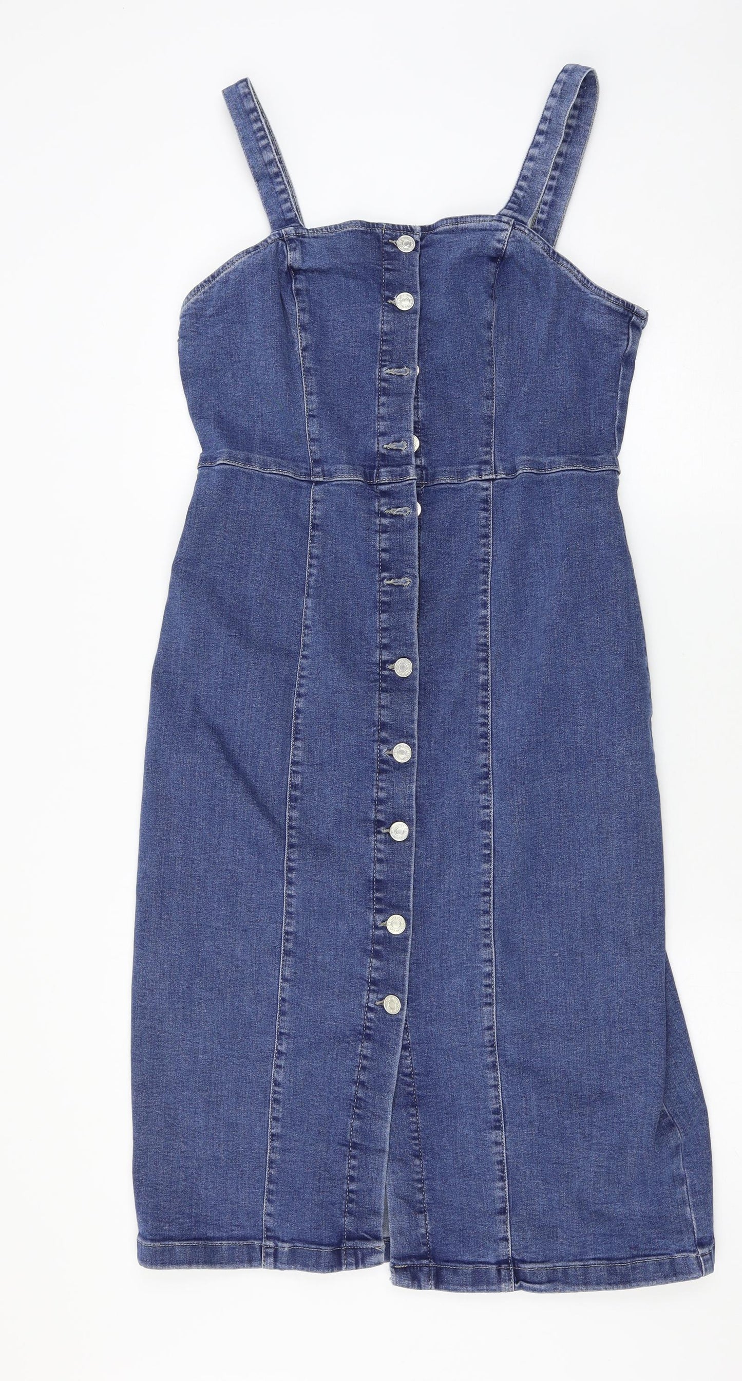 Denim & Co. Womens Blue   Tank Dress  Size 16