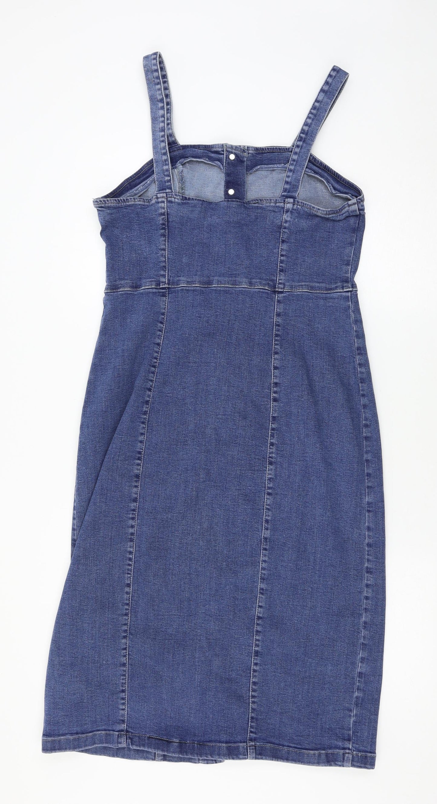 Denim & Co. Womens Blue   Tank Dress  Size 16