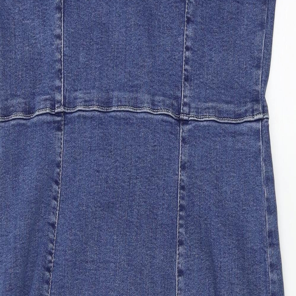 Denim & Co. Womens Blue   Tank Dress  Size 16