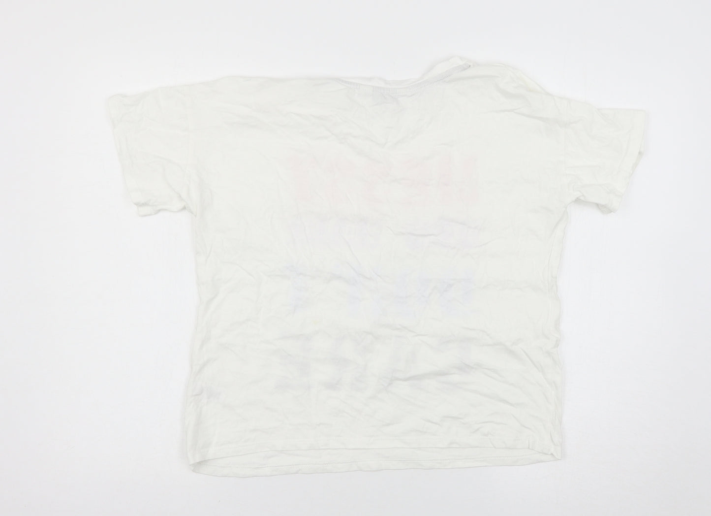 George Womens White Solid  Top Pyjama Top Size 10
