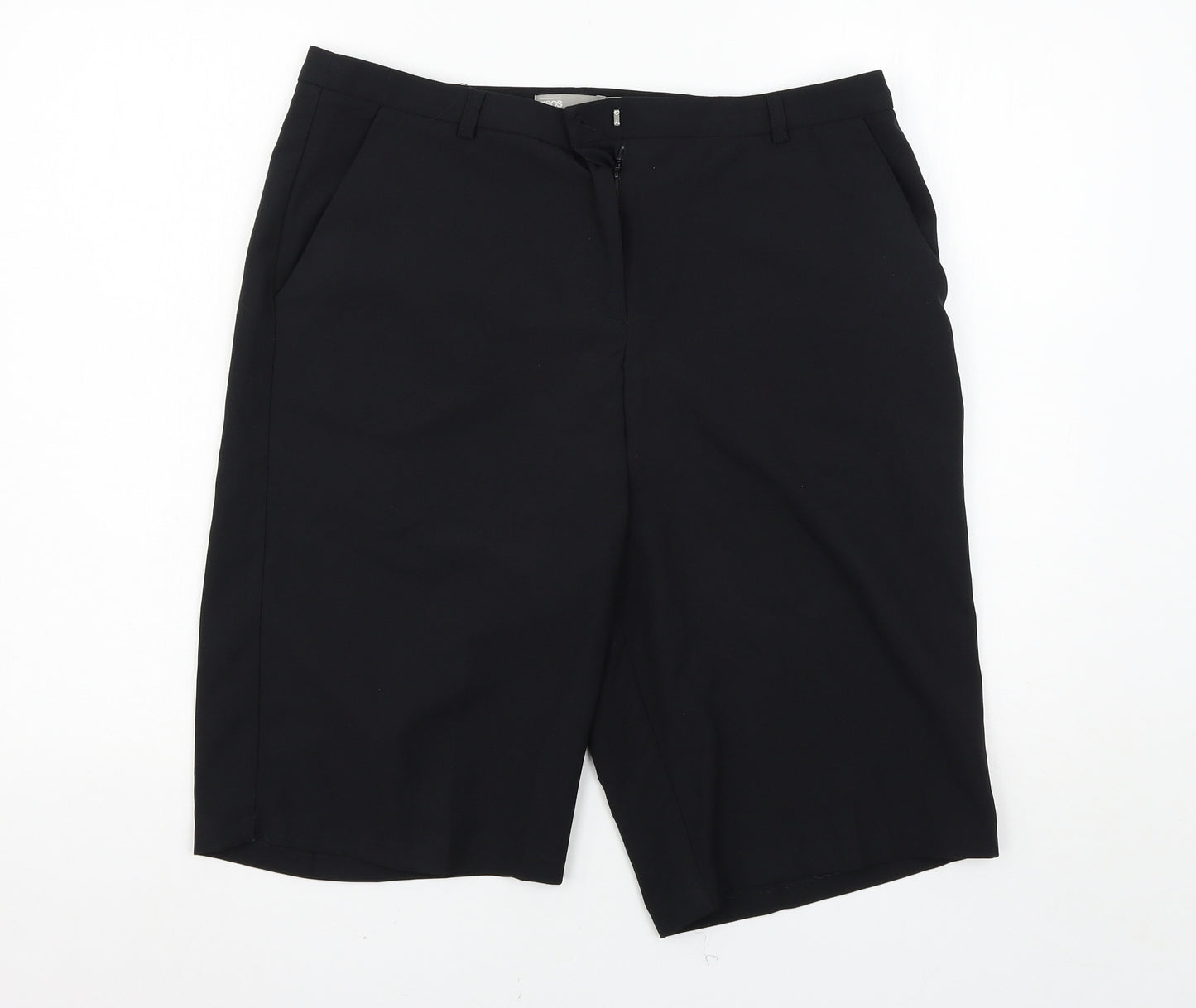 ASOS Womens Black   Chino Shorts Size 14
