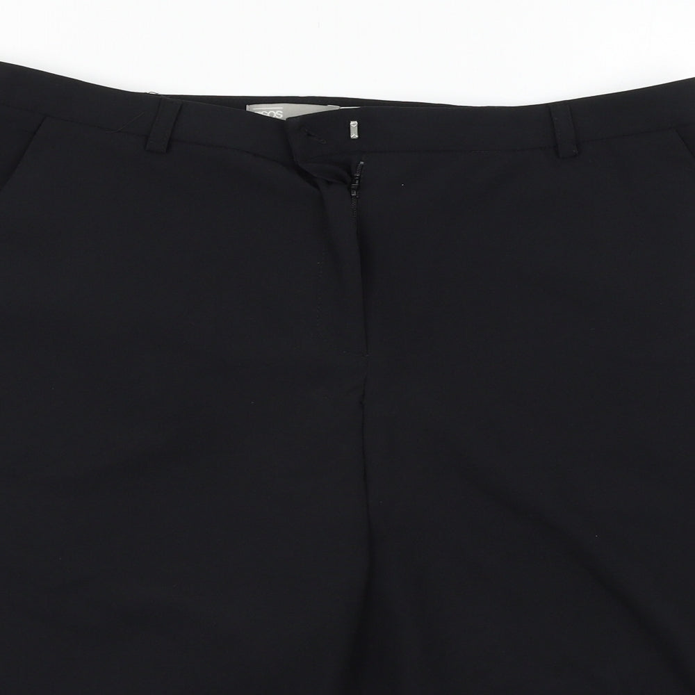 ASOS Womens Black   Chino Shorts Size 14