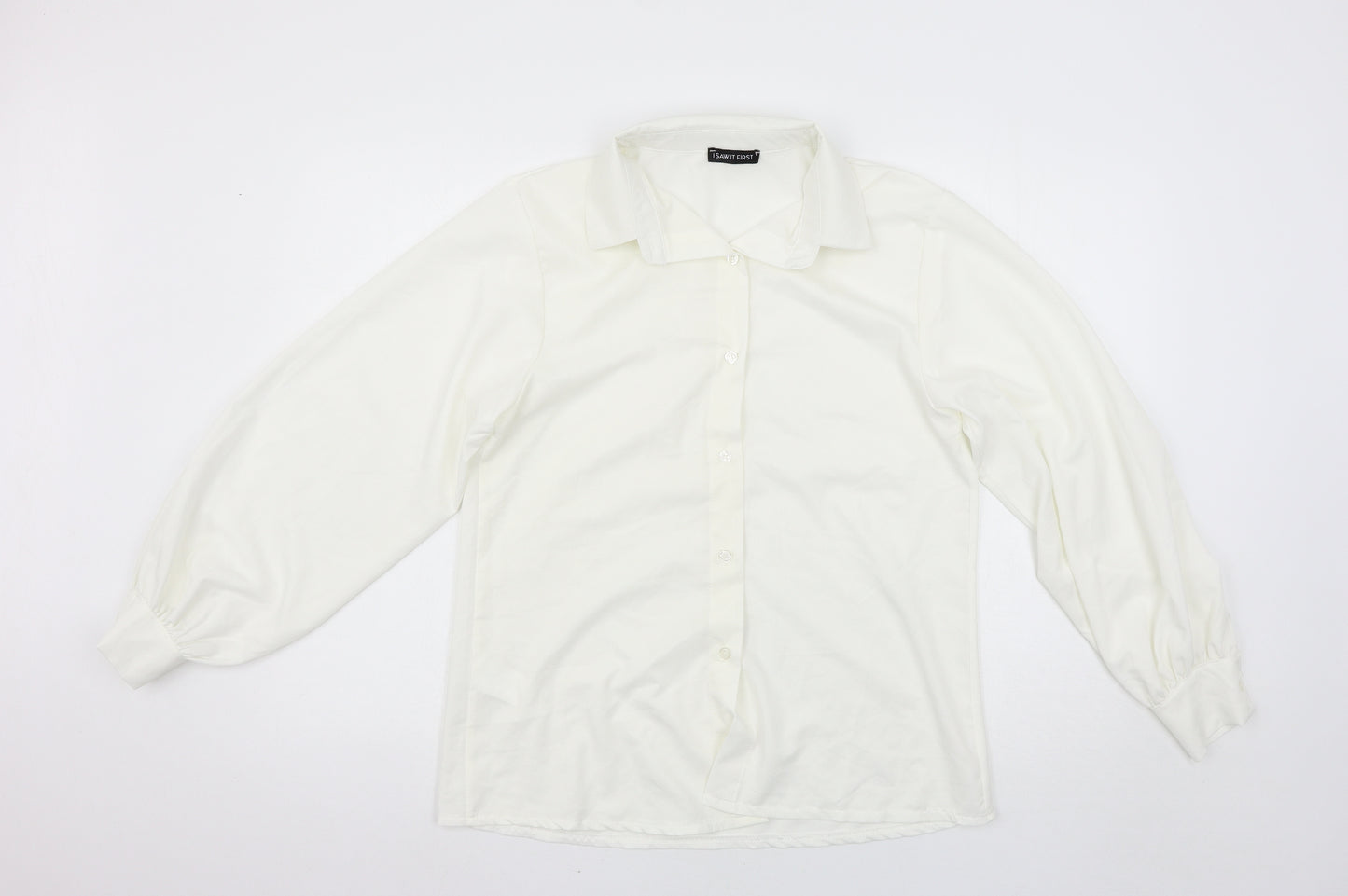I SAW IT FIRST Womens White   Basic Blouse Size 8