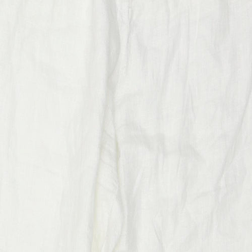 White Stuff Womens White   Trousers  Size 14 L27 in