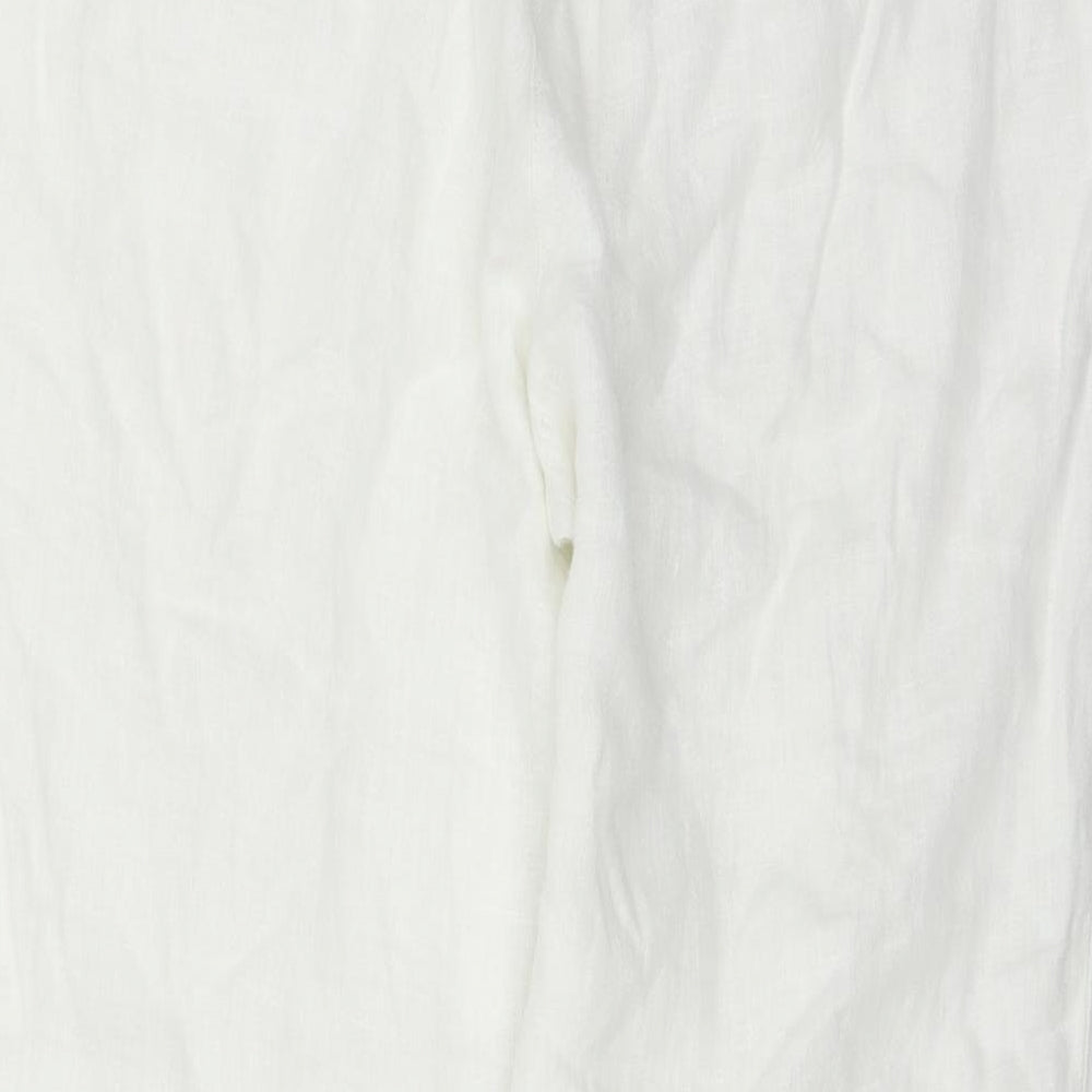 White Stuff Womens White   Trousers  Size 14 L27 in