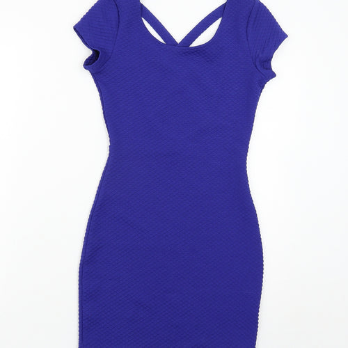 H&M Womens Blue   Bodycon  Size 6