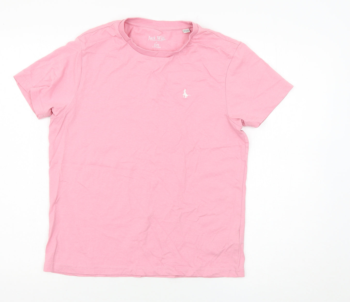 Jack Willis Womens Pink   Basic T-Shirt Size 6