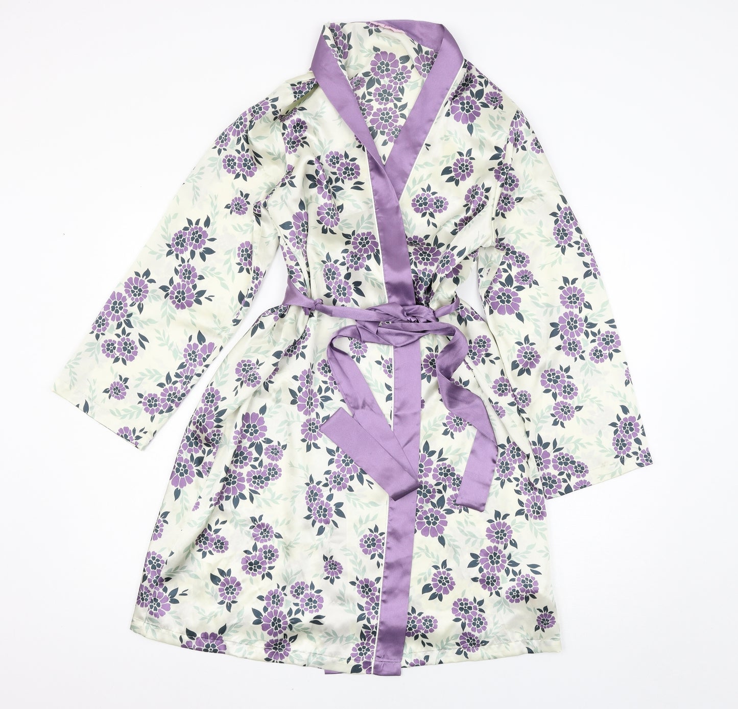 Marks and Spencer Womens Purple Floral  Top Robe Size 10