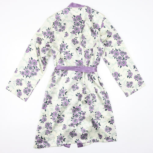 Marks and Spencer Womens Purple Floral  Top Robe Size 10