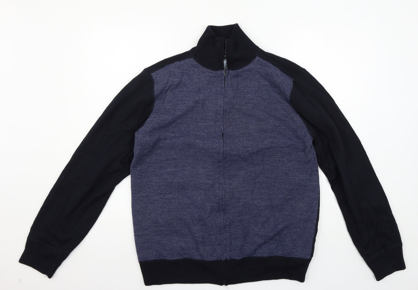 F&F Mens Blue   Full Zip Jumper Size M