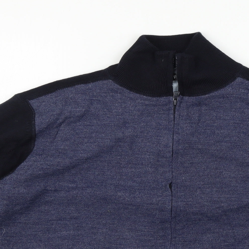 F&F Mens Blue   Full Zip Jumper Size M
