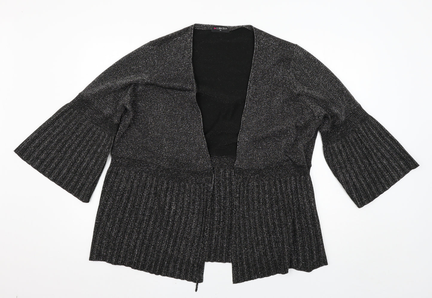 Bm collection Womens Black   Cardigan Jumper Size XL