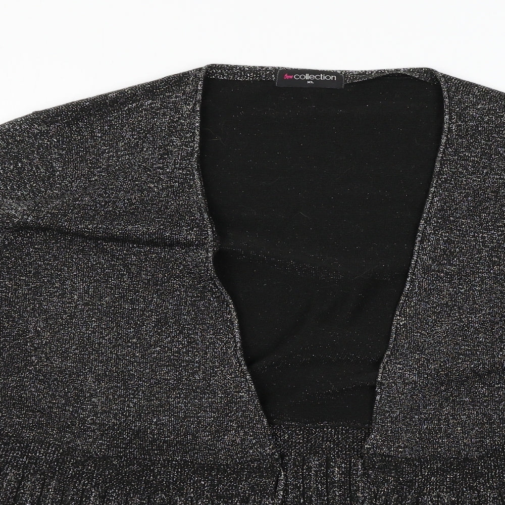 Bm collection Womens Black   Cardigan Jumper Size XL