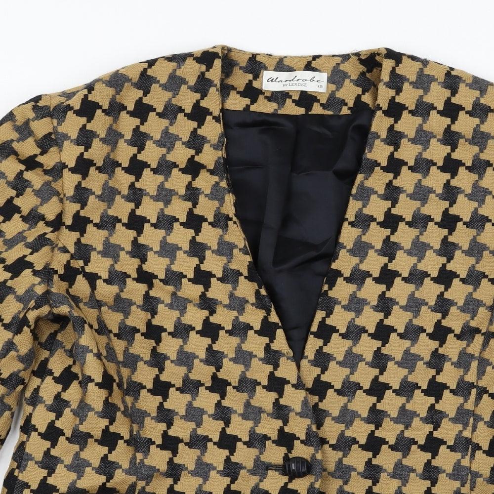 Wardrobe Womens Multicoloured   Jacket Blazer Size 12