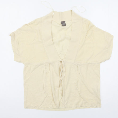 TU Womens Beige   Cardigan Jumper Size 10