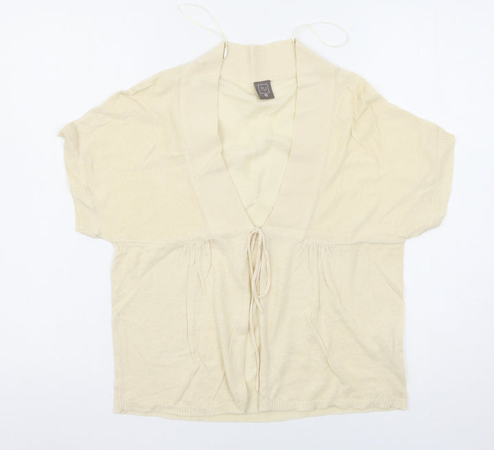 TU Womens Beige Cardigan Jumper Size 10