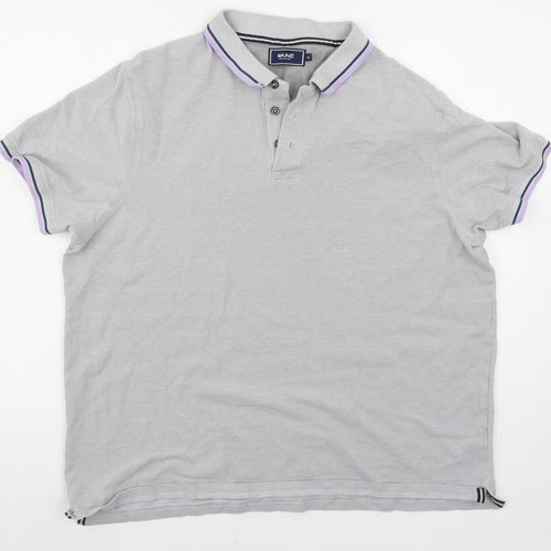 Maine New England Mens Grey    Polo Size XL
