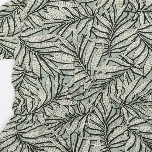 Primark Womens Green Floral  Basic Blouse Size 8