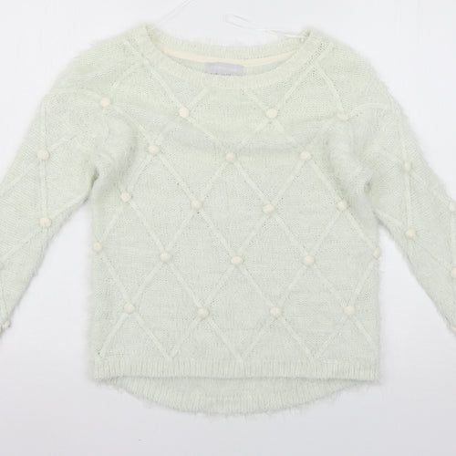 Red Herring Womens White   Pullover Jumper Size 10