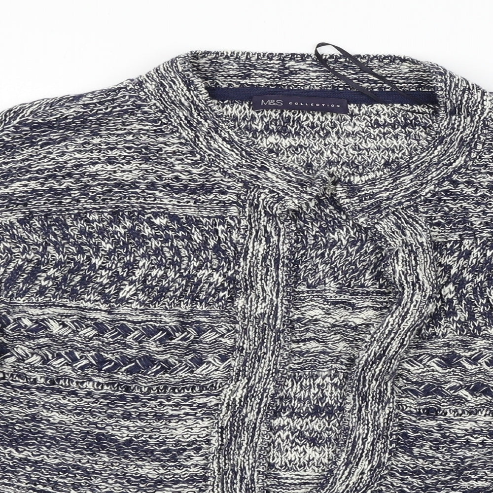Marks and Spencer Womens Blue   Cardigan Jumper Size M